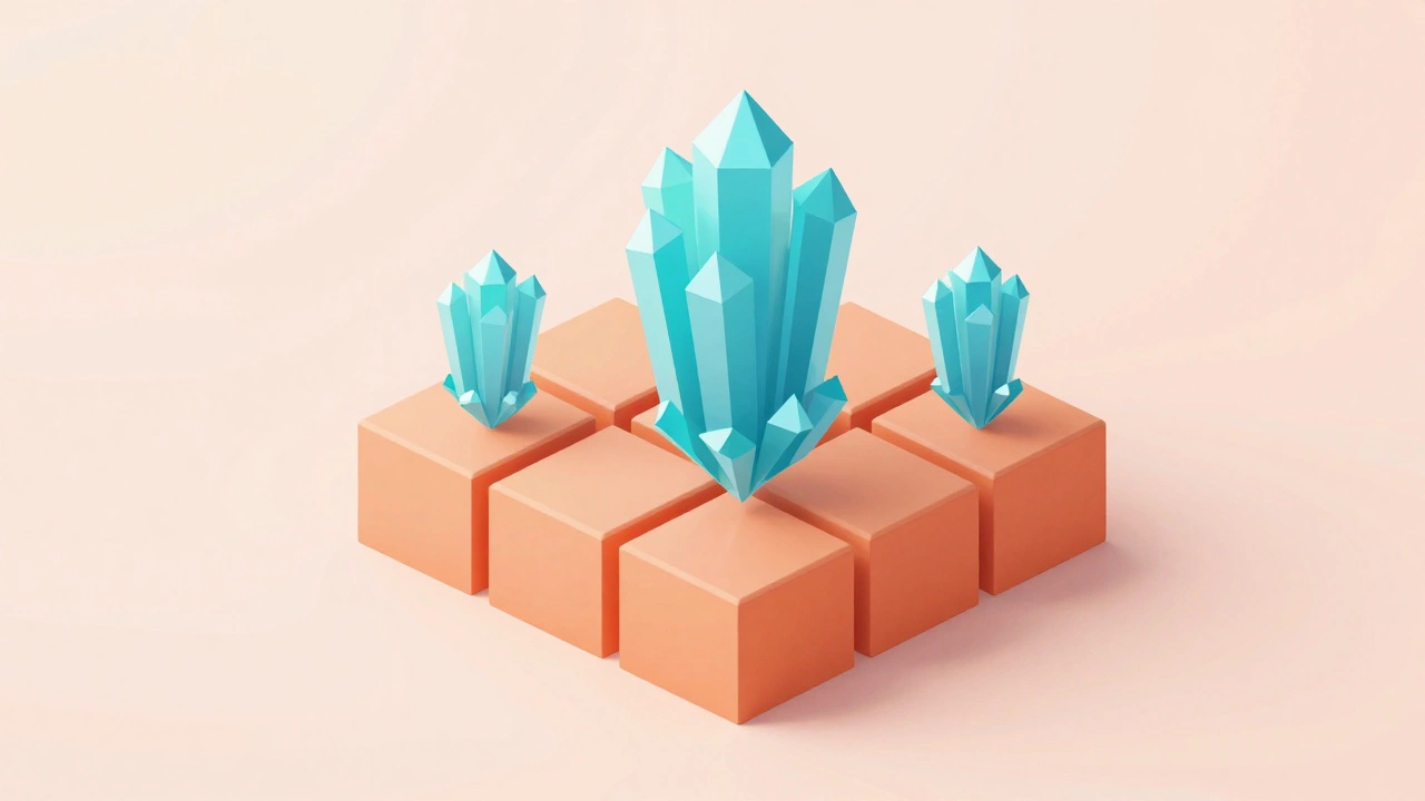 3D illustration of data management stacks balancing securely.