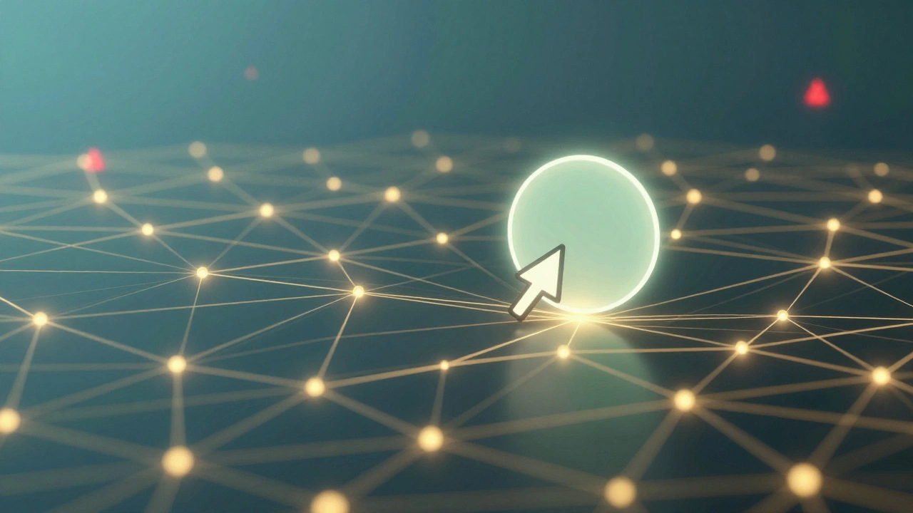 Abstract digital network representing fast, accessible web design