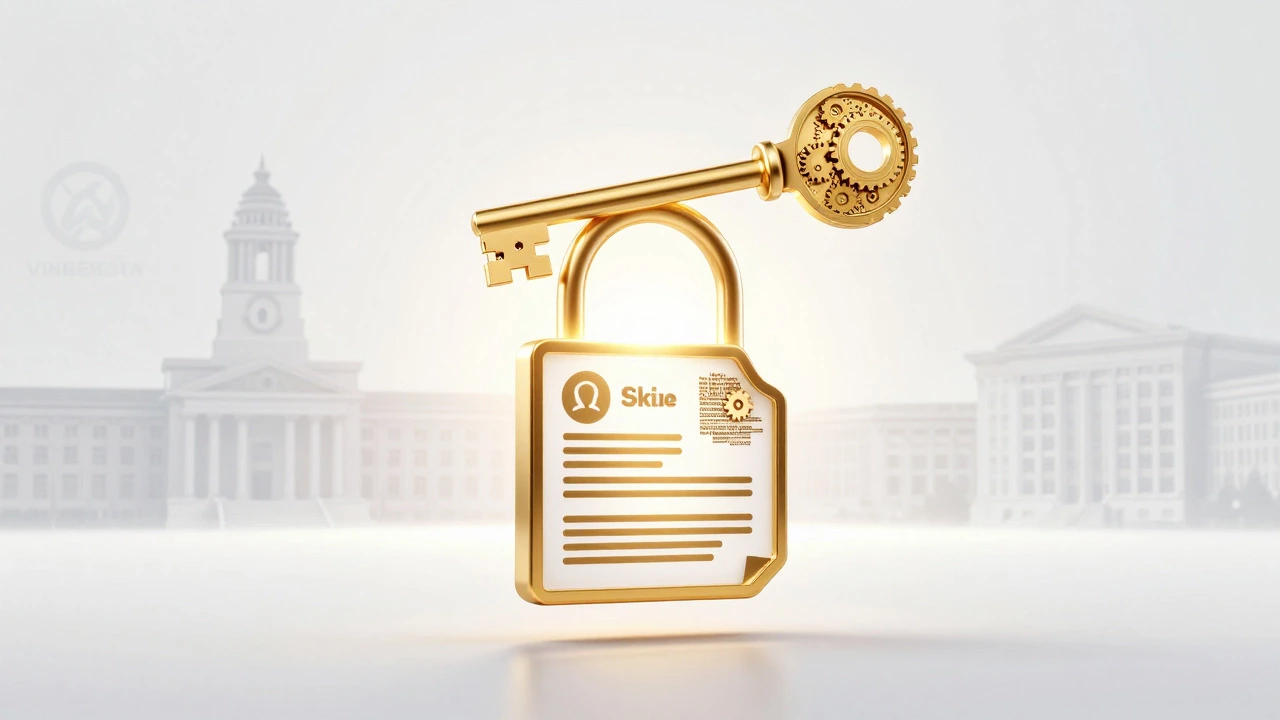 Golden key made of code unlocking a digital resume