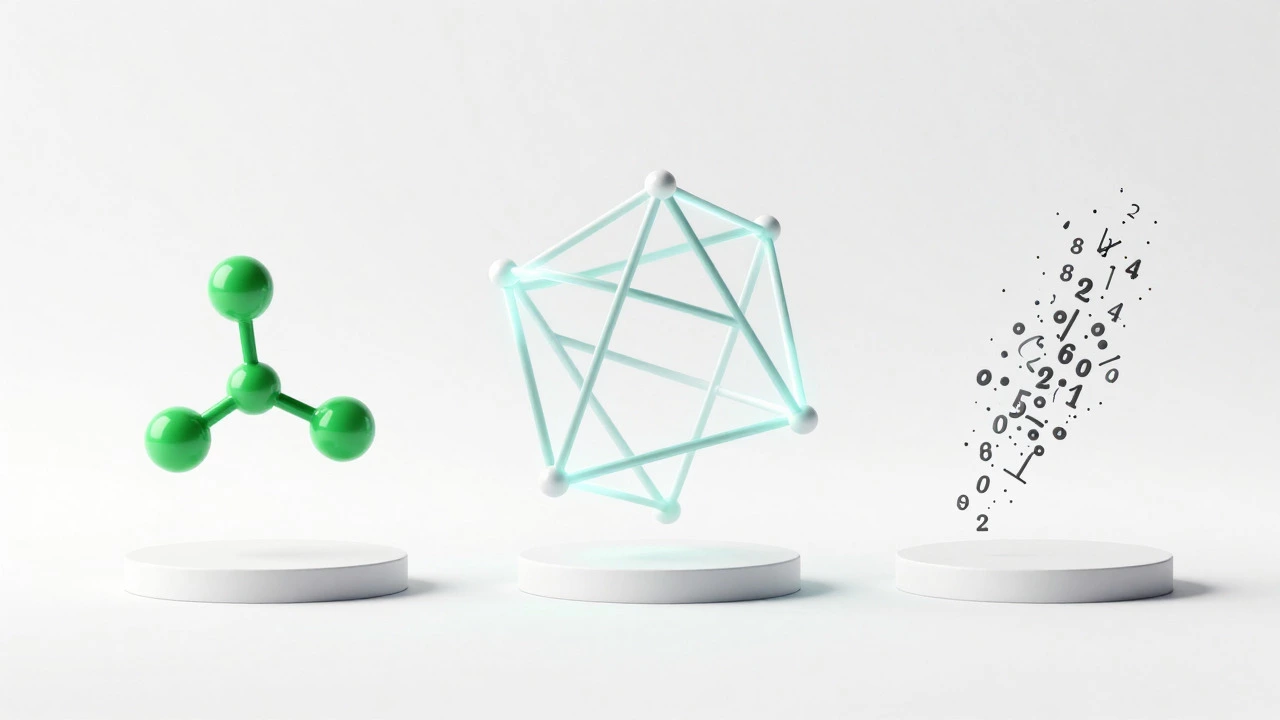 3D metaphor showing chemistry as easy, physics as conceptual, math as risky