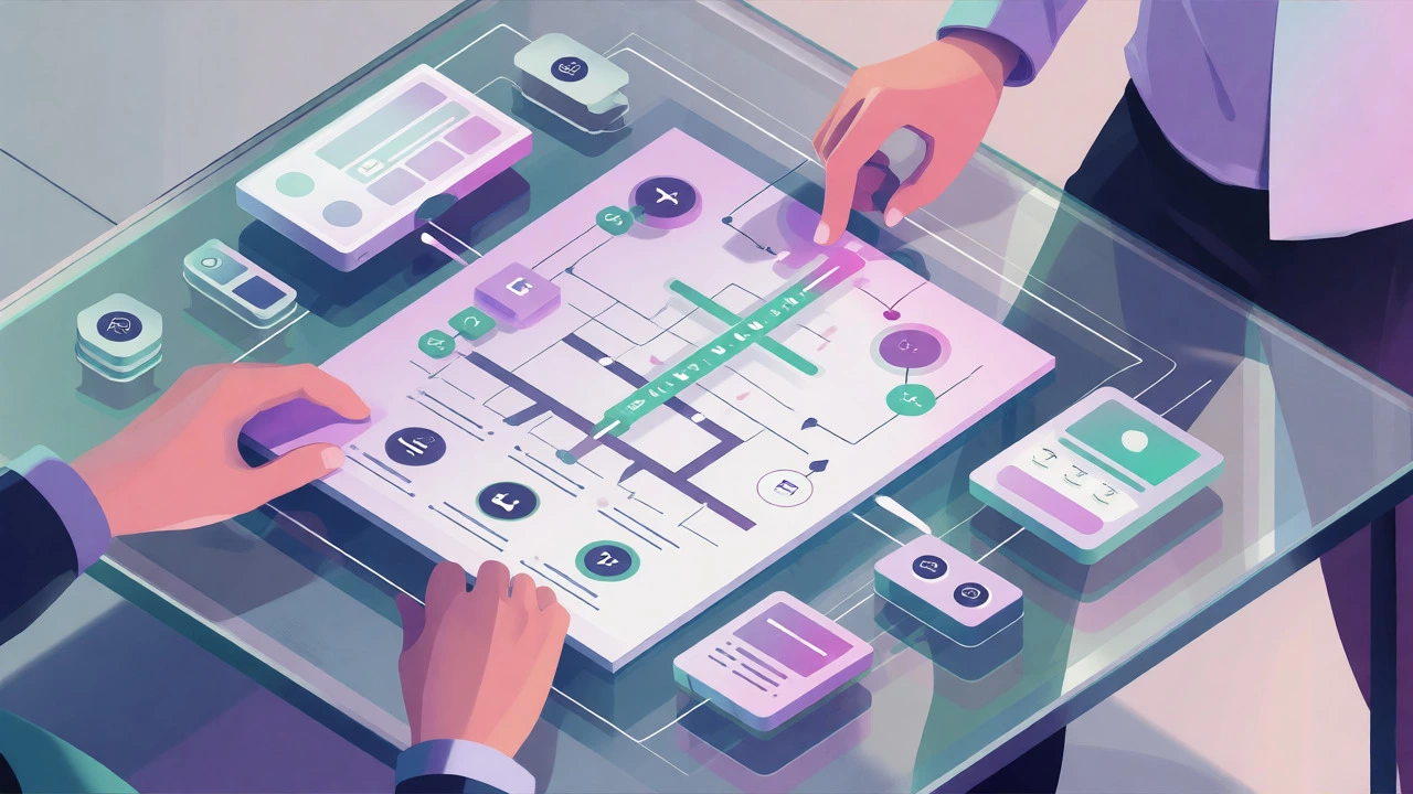 Storyboarding eLearning modules and user journey flows